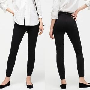 J. Crew Pixie Ponte Legging Low Rise Stretch Pant in Black